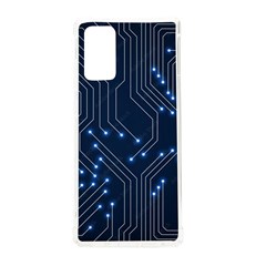 Seamless Pattern Of Glowing Circuit Board Neon Technology Samsung Galaxy Note 20 Tpu Uv Case by Loisa77