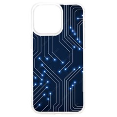 Seamless Pattern Of Glowing Circuit Board Neon Technology Iphone 15 Pro Max Tpu Uv Print Case by Loisa77