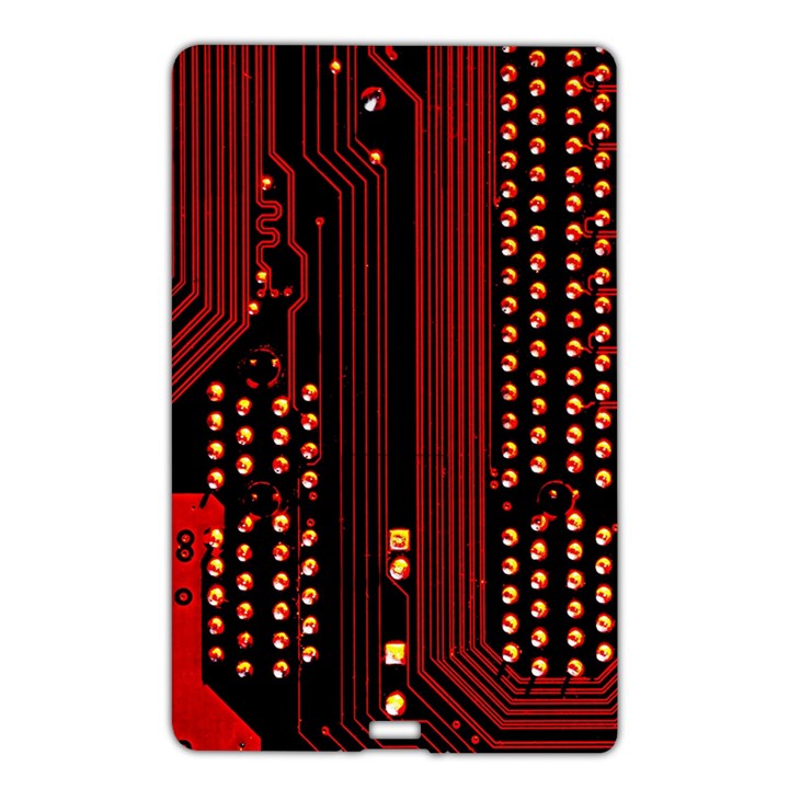 Red Circuit Board Texture Red Circuit Digital Texture Circuit Board Red Technology Name Card Style USB Flash Drive