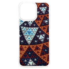 Fractal Triangle Geometric Abstract Pattern Iphone 15 Pro Max Tpu Uv Print Case by Cemarart