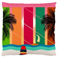 Digital Graphic Clip Art Beach 16  Baby Flannel Cushion Case (two Sides) by Proyonanggan