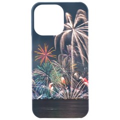 Firework Fireworks Display Lake Iphone 15 Pro Max Black Uv Print Pc Hardshell Case by Proyonanggan