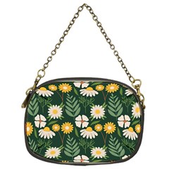 Flower Green Pattern Floral Chain Purse (one Side) by anzea