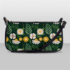 Flower Green Pattern Floral Shoulder Clutch Bag by anzea