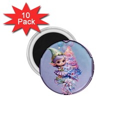 Christmas Elf 1 75  Magnets (10 Pack)  by FantasyArt