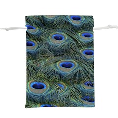 Peacock Feathers Details Lightweight Drawstring Pouch (xl) by Loisa77