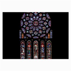 Chartres Cathedral Notre Dame De Paris Stained Glass Large Glasses Cloth by Grandong