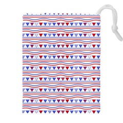 Nautical Digital Paper Nautical Boat Drawstring Pouch (4xl) by anzea