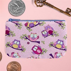 Owls Bird Animal Pattern Large Coin Purse by Loisa77