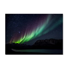 Aurora Borealis Beautiful Northern Lights Nature Crystal Sticker (a4) by Loisa77