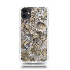 Fossilized Seashell Texture Print Design Bk Iphone 11 Tpu Uv Print Case by dflcprintsclothing