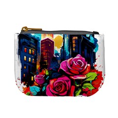 City Rose 2-gigapixel-art-scale-4 00x Mini Coin Purse by BrightWear