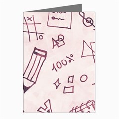 Background Pattern Doodle Wallpaper Greeting Cards (pkg Of 8) by Loisa77