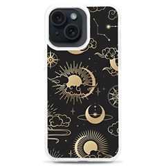 Asian Seamless Pattern With Clouds Moon Sun Stars Vector Collection Oriental Chinese Japanese Korean Iphone 15 Plus Tpu Uv Print Case by Perong