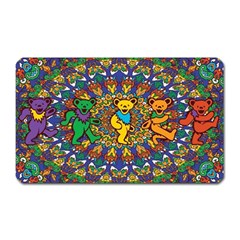 Dead Dancing Bears Grateful Dead Pattern Magnet (rectangular) by Grandong