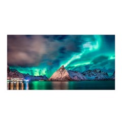 Amazing Aurora Borealis Colors Satin Wrap 35  X 70  by Grandong