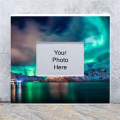 Amazing Aurora Borealis Colors White Wall Photo Frame 5  X 7  by Grandong