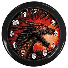 Dragon Wall Clock (black) by Ndabl3x