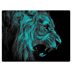 Angry Male Lion Predator Carnivore Premium Plush Fleece Blanket (extra Small) by Ndabl3x