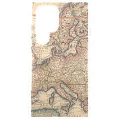 Old Vintage Classic Map Of Europe Samsung Galaxy S24 Ultra 6 9 Inch Black Tpu Uv Case by Paksenen