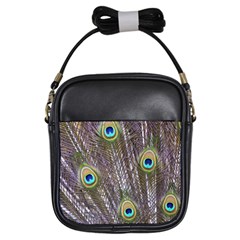 Peacock Bird Feathers Plumage Peacock Girls Sling Bag by Perong