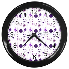 Liquid Splash Pattern Stroke Drip Wall Clock (black) by Perong