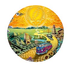 Grateful Dead Golden Road Mini Round Pill Box by Bedest