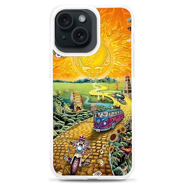 Grateful Dead Golden Road iPhone 15 Plus TPU UV Print Case