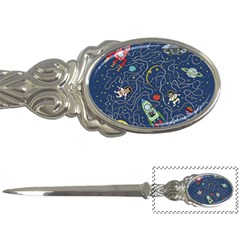 Cat Space Astronaut Rocket Maze Letter Opener by Perong