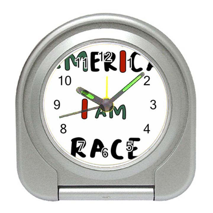 America  I Am Race Travel Alarm Clock