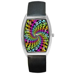 3d Grateful Dead 90 s Neon Dancing Bears Barrel Style Metal Watch by Perong