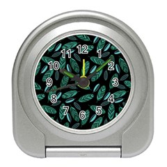 Leaves Pattern Abstract Blade Travel Alarm Clock by Salmanaz77