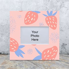 July Summer Strawberry Pink Berry White Box Photo Frame 4  X 6  by Grandong