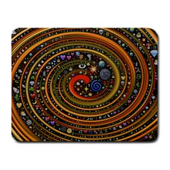 Swirl Vortex Emoji Cyclone Motion Art Small Mousepad by Paksenen