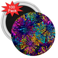 Illustration Graphics Art 3  Magnets (100 Pack) by anzea