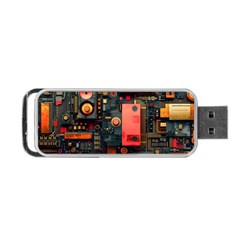 Tech Technology Pattern Portable Usb Flash (one Side) by Salmanaz77