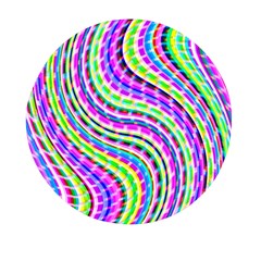 Neon Trippy Swirls Twirls Design Mini Round Pill Box (pack Of 3) by Salmanaz77