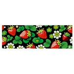 Strawberries Pattern Banner and Sign 6  x 2  Front