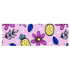 Flowers Petals Pineapples Fruit Banner And Sign 6  X 2  by Paksenen