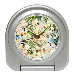 Textile Fabric Tropical Travel Alarm Clock by Paksenen