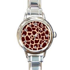 Animal Print Girraf Patterns Round Italian Charm Watch by Ket1n9