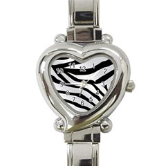 White Tiger Skin Heart Italian Charm Watch by Ket1n9