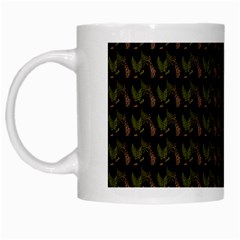 Fern Pattern 2 Black White Mug by snowwhitegirl