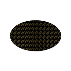 Fern Pattern 2 Black Sticker Oval (100 Pack) by snowwhitegirl