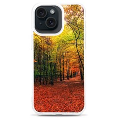 Forest Woods Autumn Nature Iphone 15 Plus Tpu Uv Print Case by Proyonanggan