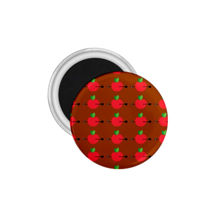 Apple Arrow Pattern Design Drawing 1.75  Magnets