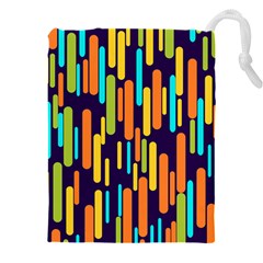 Illustration Abstract Line Drawstring Pouch (4xl) by anzea