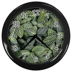 Leaves Foliage Botany Plant Wall Clock (black) by Maspions