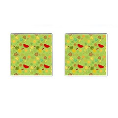 Art Fruits Pattern Cufflinks (square) by Maspions