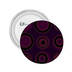 Mazipoodles Retro Circles Revisited - Blackcurrant Blackcherry Black 2 25  Buttons by Mazipoodles